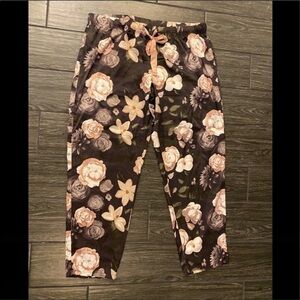 Gilligan & O'Malley Floral Silky Pajama Pants Size XL